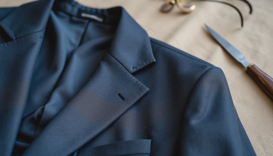 Comparison of set-in, raglan, and drop shoulder constructions on blazers