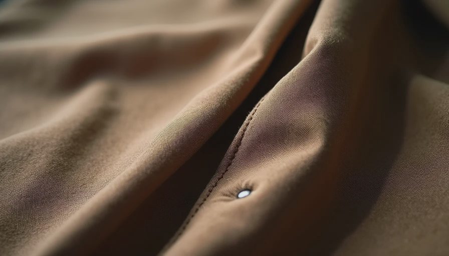 Detailed view of quality lining attachment and finishing