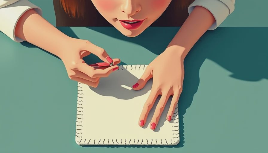 Illustration for sewing stitches