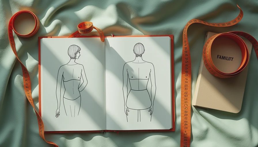 Visual context for how to measure bust