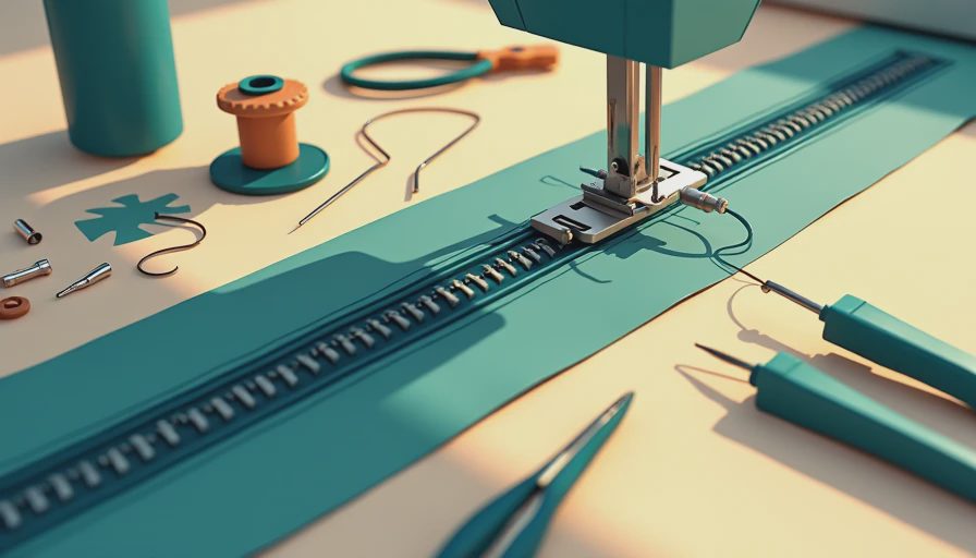 Illustration for how to fix a zipper